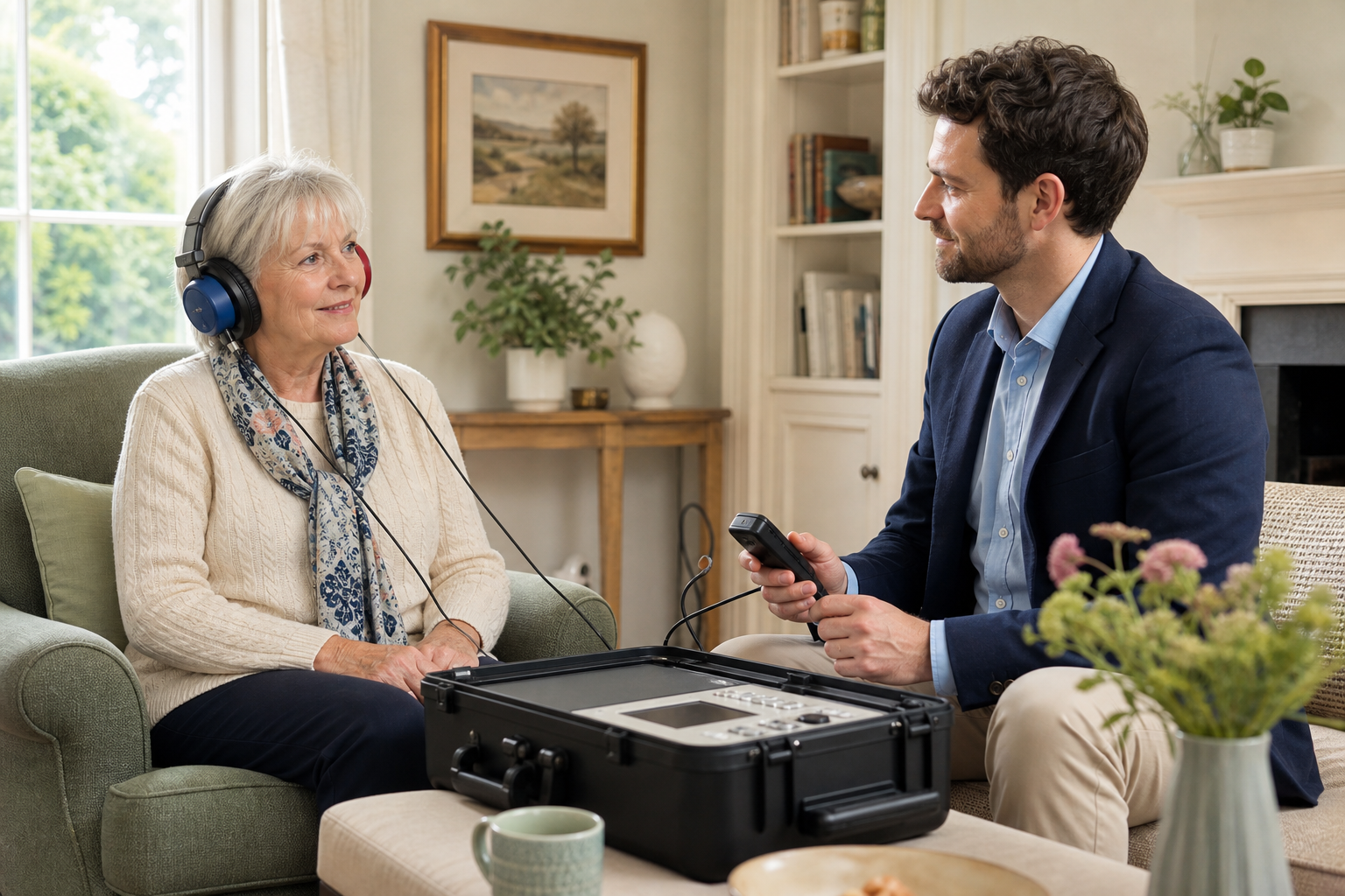 Private hearing assessment carried out at home
