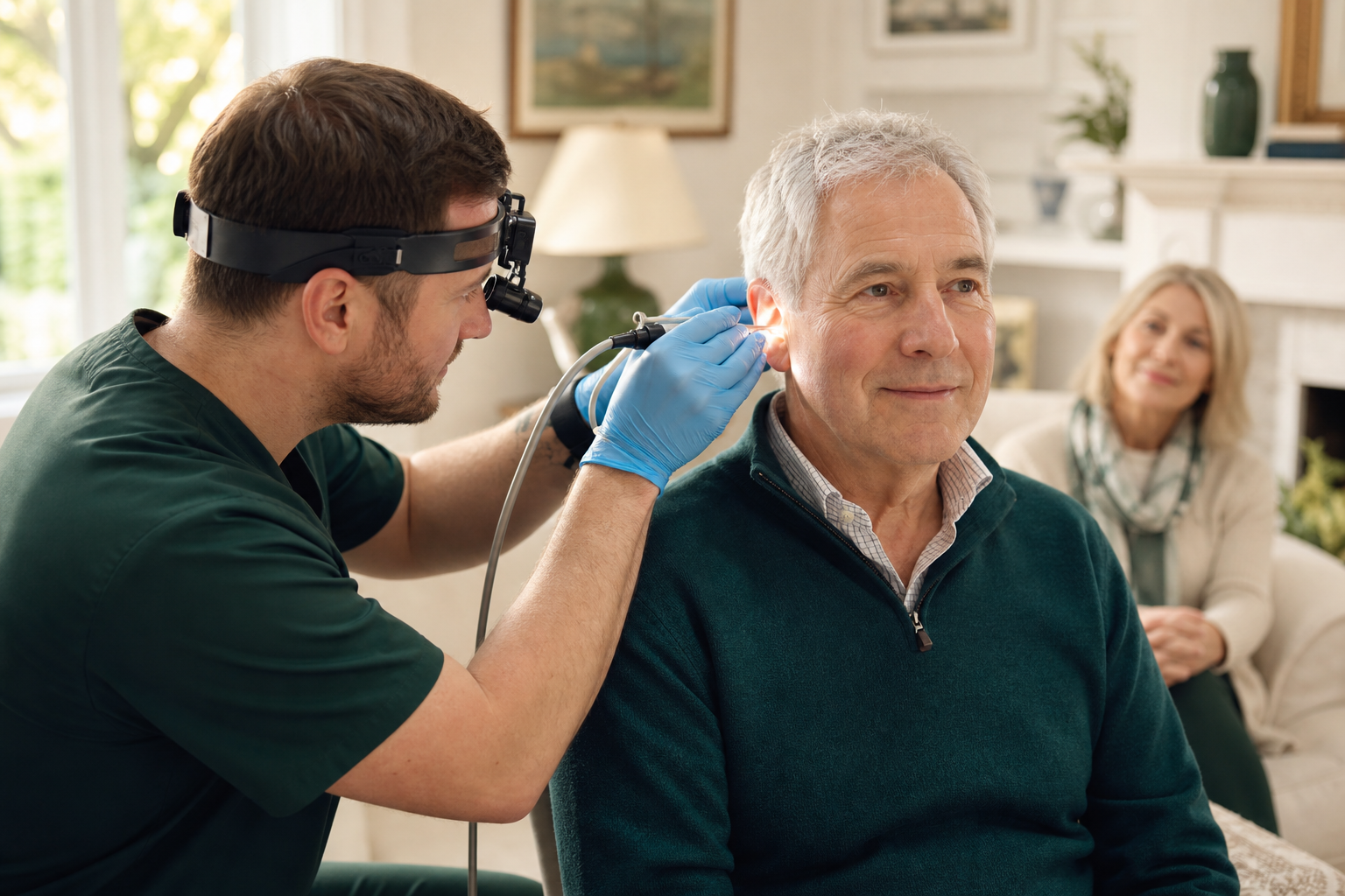 Earwax Removal during a Hazelwood home visit